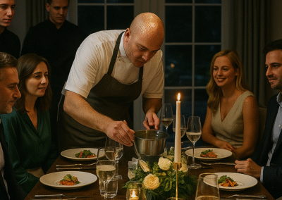 Gourmet Private Chef Dinner for Ten Guests (London and Home Counties)